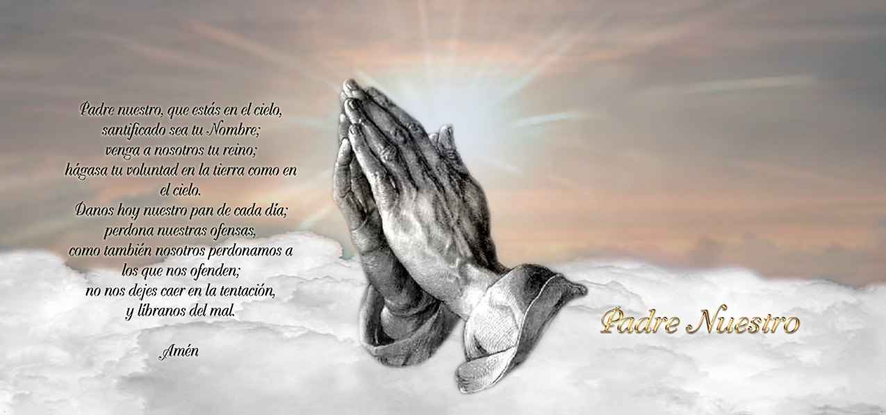 Padre Nuestro Clouds  Bronze (Lords Prayer)